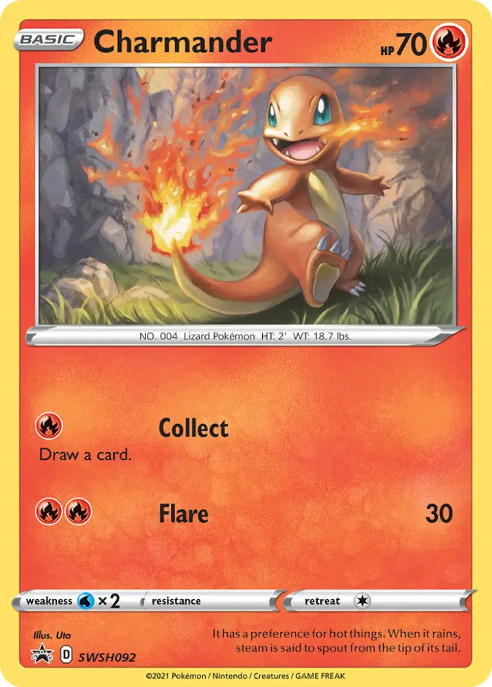 Charmander (SWSH092) [Sword & Shield: Black Star Promos] - Pokemon Single