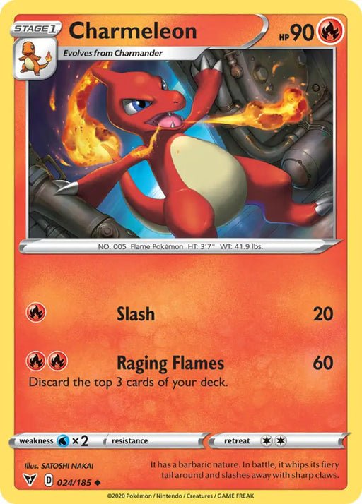 Charmeleon (024/185) [Sword & Shield: Vivid Voltage] - Pokemon Single