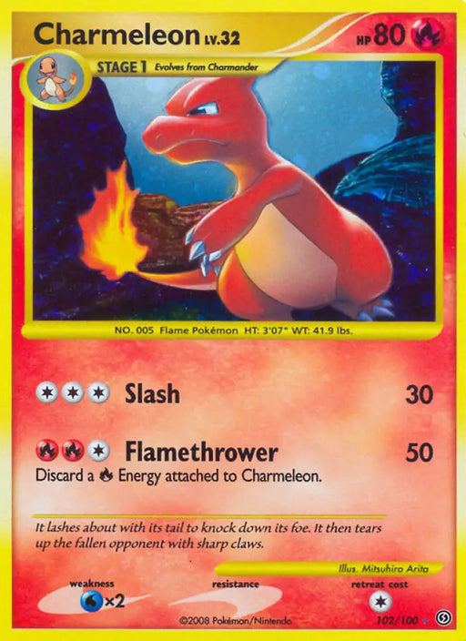 Charmeleon (102/100) [Diamond & Pearl: Stormfront] - Pokemon Single