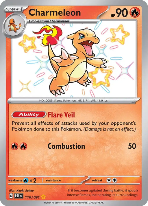 Charmeleon (110/091) [Scarlet & Violet: Paldean Fates] - Pokemon Single