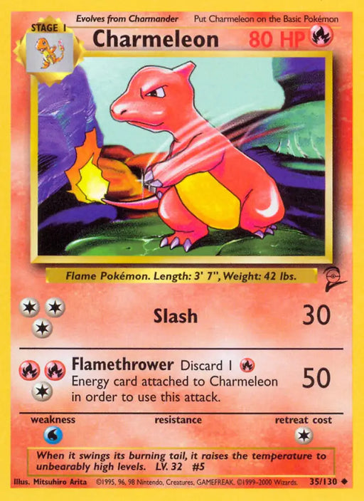 Charmeleon (35/130) [Base Set 2] - Pokemon Single