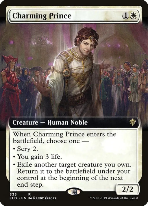 Charming Prince (Extended Art) [Throne of Eldraine] - MTG Single