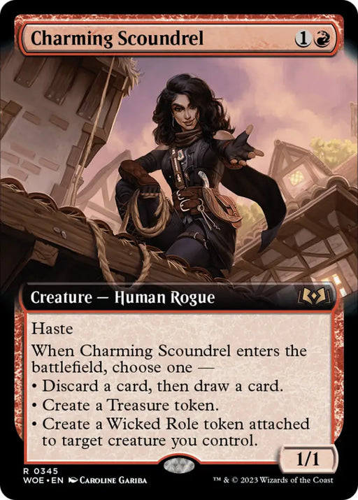 Charming Scoundrel (Extended Art) [Wilds of Eldraine] - MTG Single