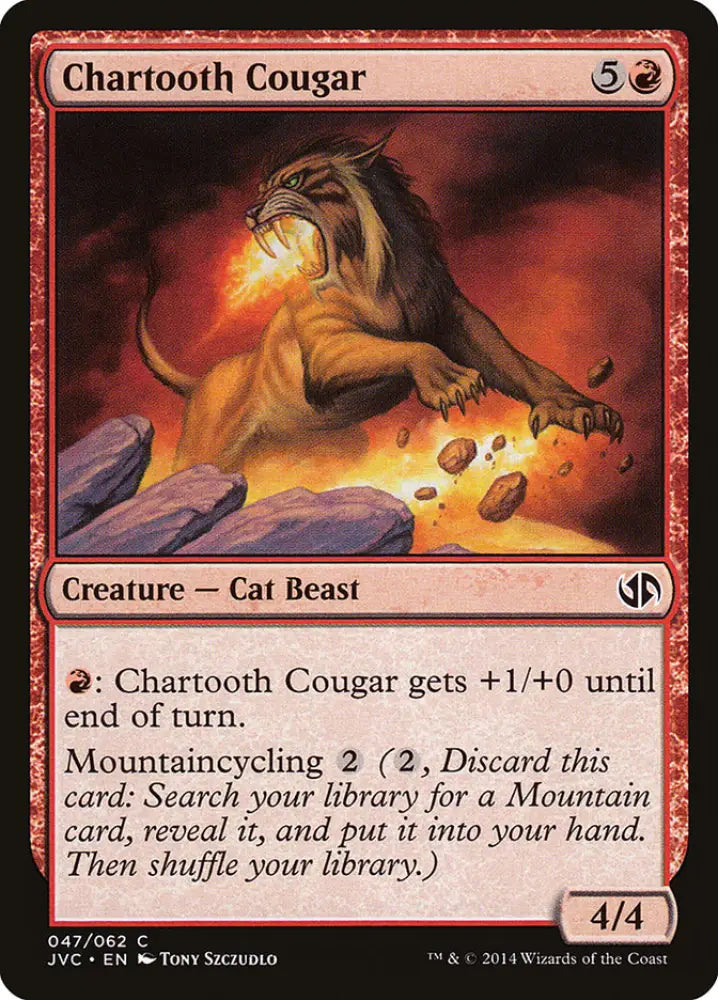 Chartooth Cougar [Duel Decks Anthology] - MTG Single