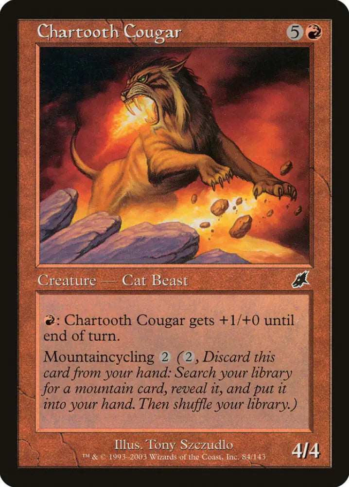 Chartooth Cougar [Scourge] - MTG Single