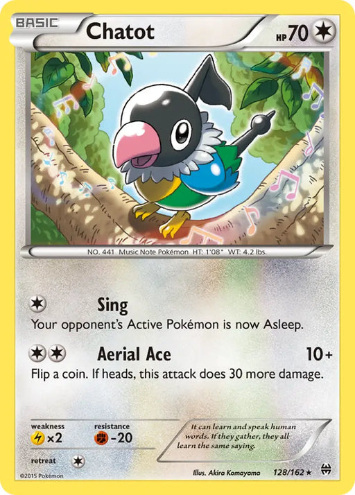 Chatot (128/162) [XY: BREAKthrough] - Pokemon Single