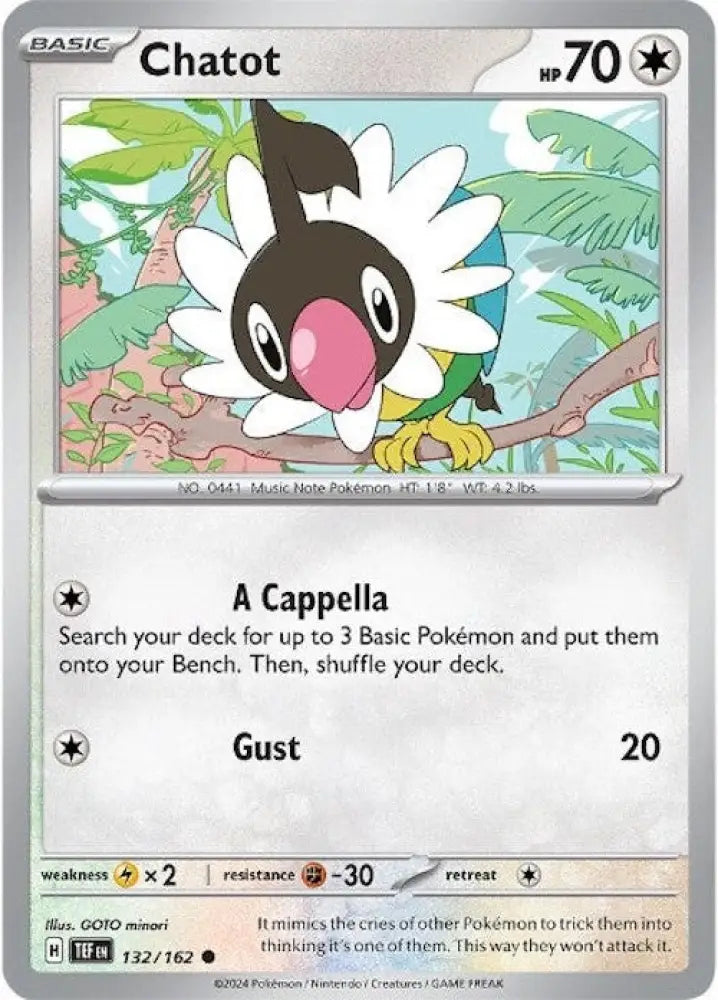 Chatot (132/162) [Scarlet & Violet: Temporal Forces] - Pokemon Single