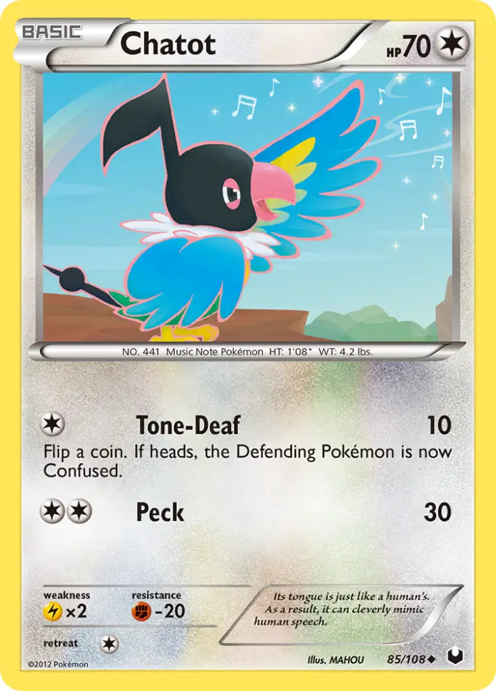 Chatot (85/108) [Black & White: Dark Explorers] - Pokemon Single