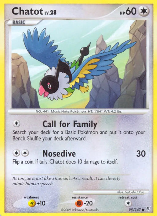 Chatot (95/147) [Platinum: Supreme Victors] - Pokemon Single