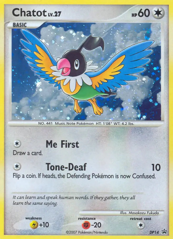 Chatot (DP14) [Diamond & Pearl: Black Star Promos] - Pokemon Single