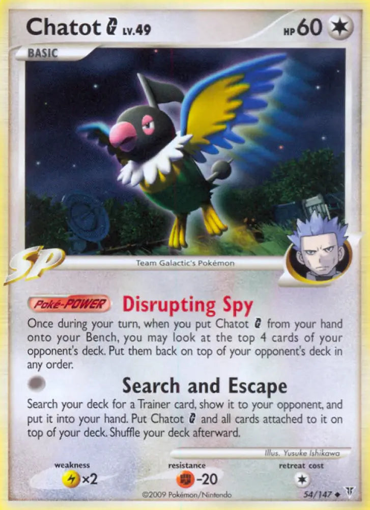 Chatot G (54/147) [Platinum: Supreme Victors] - Pokemon Single