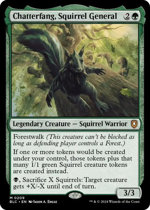 Chatterfang Squirrel General [Bloomburrow Commander] - MTG Single