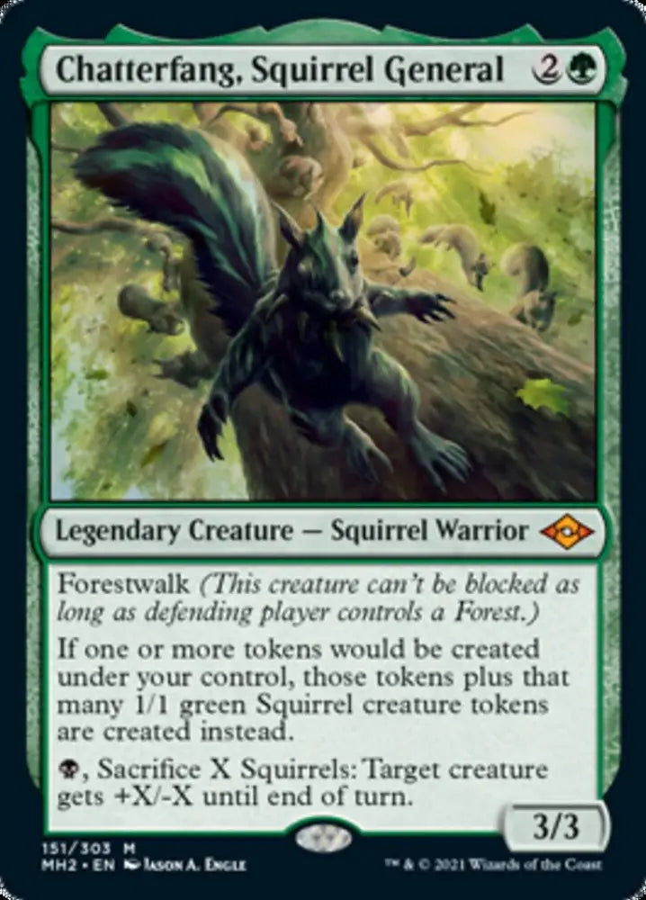 Chatterfang Squirrel General [Modern Horizons 2] - MTG Single