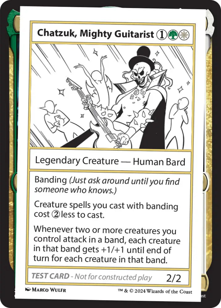 Chatzuk Mighty Guitarist [Mystery Booster 2 Playtest Cards] - MTG Single