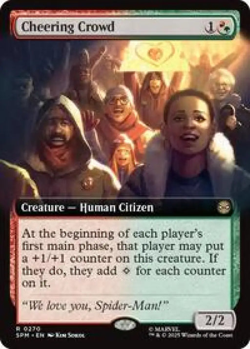 Cheering Crowd (Extended Art) (270) [Marvel's Spider-Man]