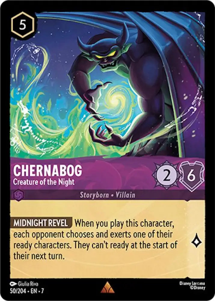 Chernabog - Creature of the Night (50/204) [Archazia’s Island] - Lorcana Single