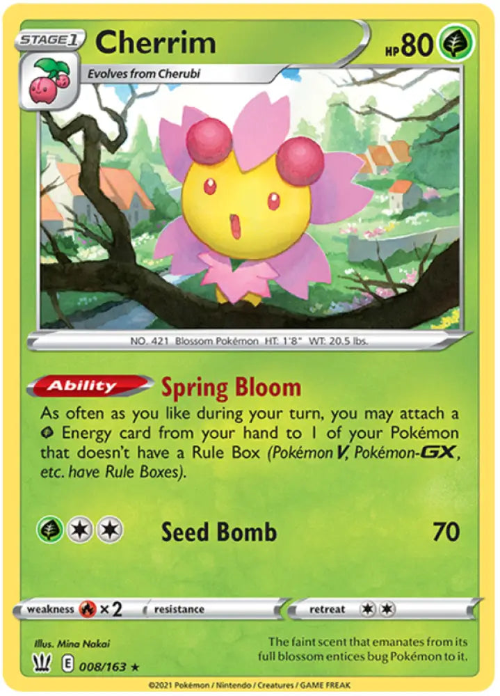 Cherrim (008/163) [Sword & Shield: Battle Styles] - Pokemon Single