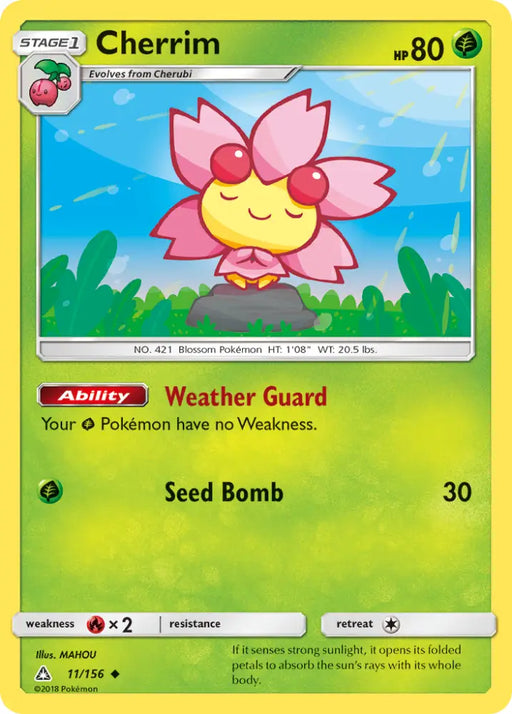 Cherrim (11/156) [Sun & Moon: Ultra Prism] - Pokemon Single