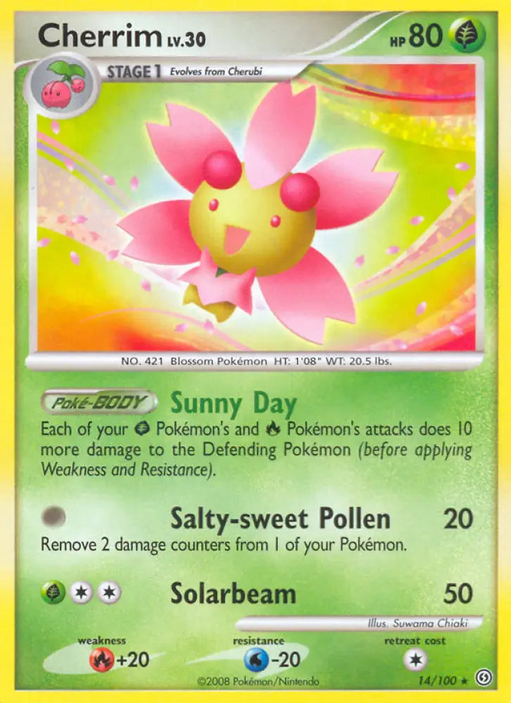 Cherrim (14/100) [Diamond & Pearl: Stormfront] - Pokemon Single