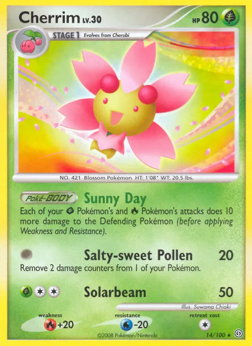 Cherrim (14/100) [Diamond & Pearl: Stormfront] - Pokemon Single