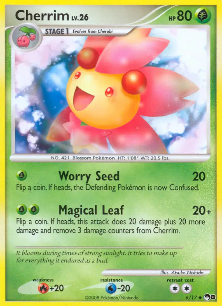 Cherrim (6/17) [POP Series 8] - Pokemon Single