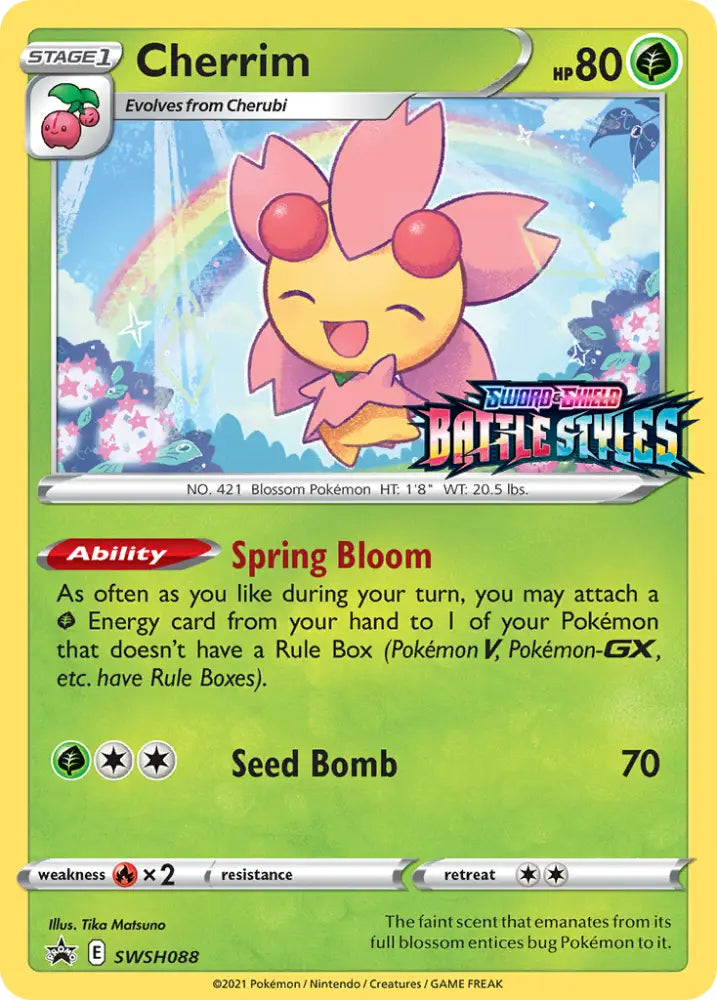 Cherrim (SWSH088) (Prerelease Promo) [Sword & Shield: Black Star Promos] - Pokemon Single