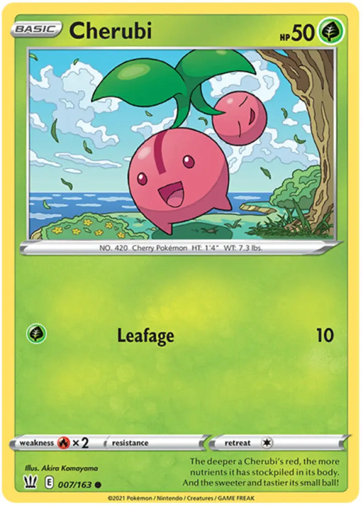 Cherubi (007/163) [Sword & Shield: Battle Styles] - Pokemon Single