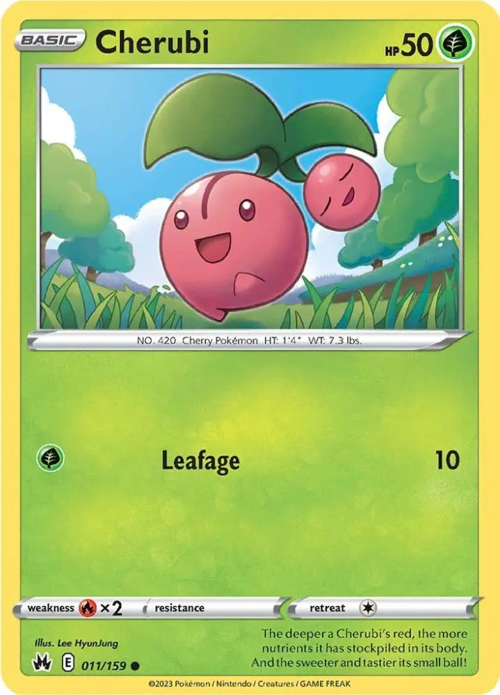 Cherubi (011/159) [Sword & Shield: Crown Zenith] - Pokemon Single