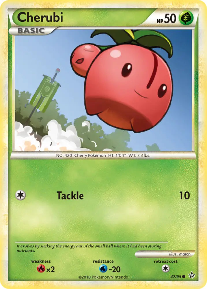 Cherubi (47/95) [HeartGold & SoulSilver: Unleashed] - Pokemon Single