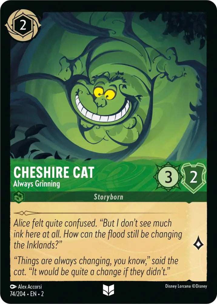 Cheshire Cat - Always Grinning (74/204) [Rise of the Floodborn] - Lorcana Single