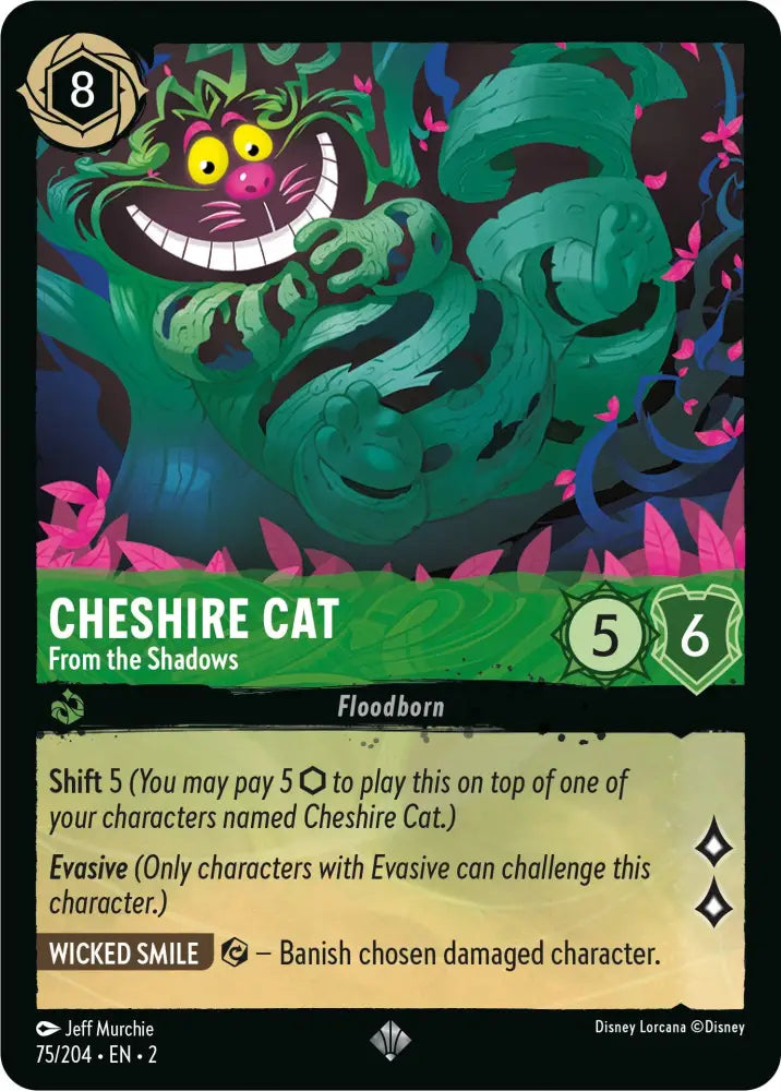 Cheshire Cat - From the Shadows (75/204) [Rise of the Floodborn] - Lorcana Single