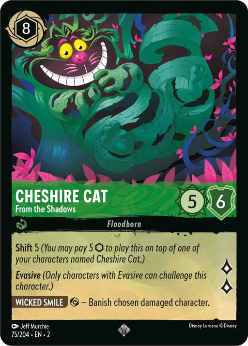 Cheshire Cat - From the Shadows (75/204) [Rise of the Floodborn] - Lorcana Single