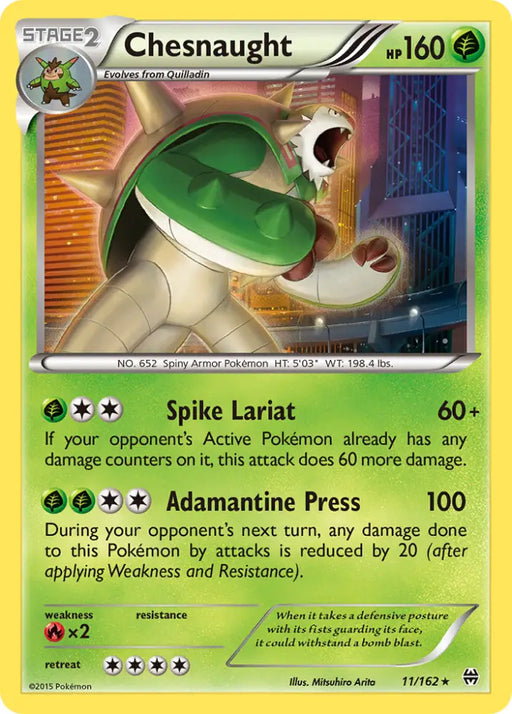 Chesnaught (11/162) [XY: BREAKthrough] - Pokemon Single