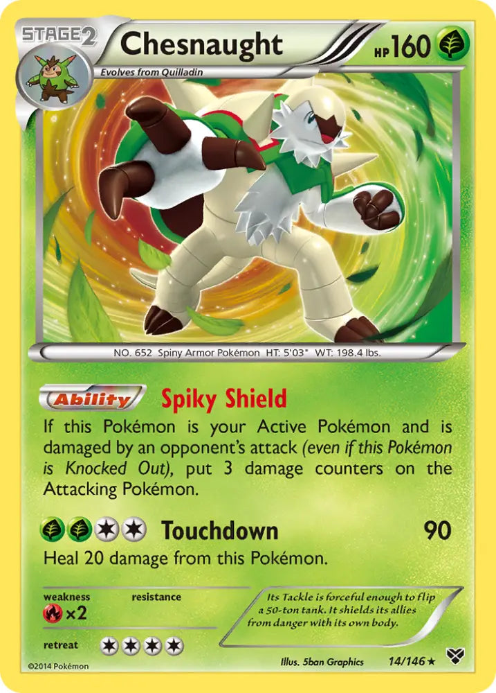 Chesnaught (14/146) [XY: Base Set] - Pokemon Single