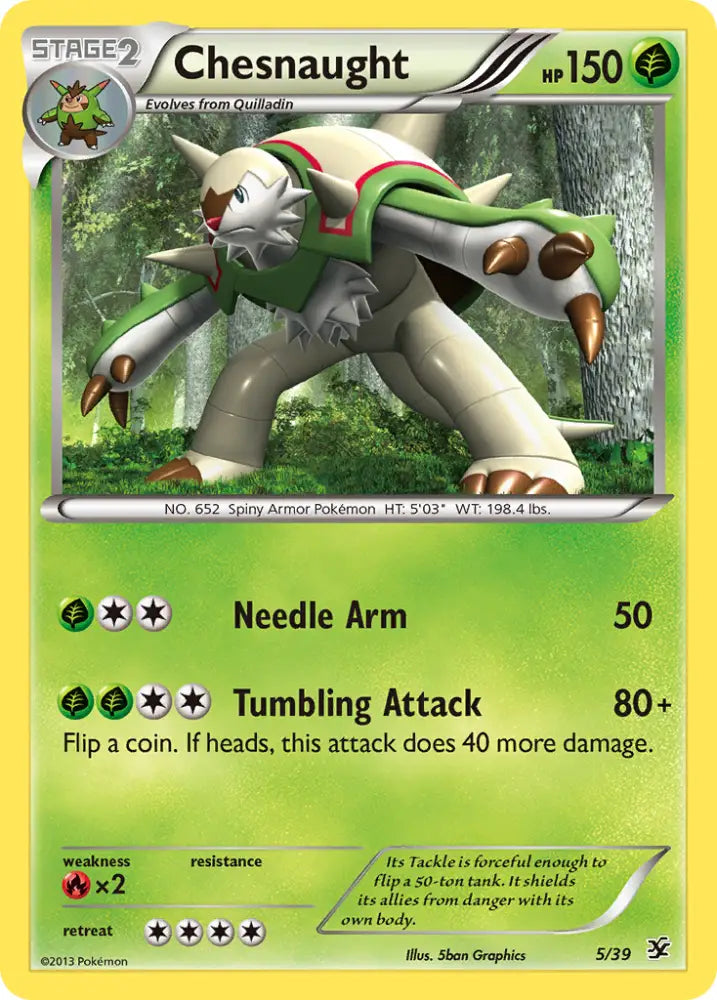 Chesnaught (5/39) [XY: Kalos Starter Set] - Pokemon Single