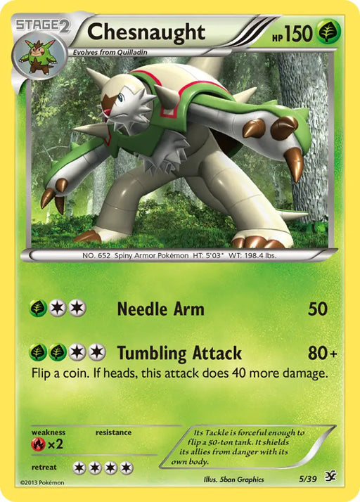 Chesnaught (5/39) [XY: Kalos Starter Set] - Pokemon Single