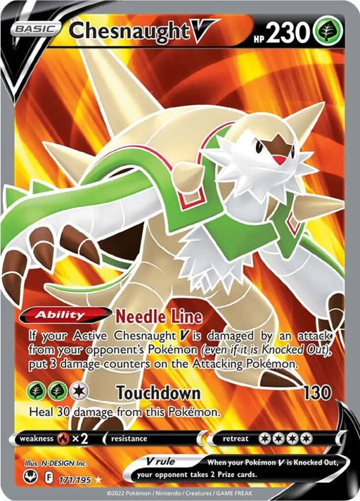 Chesnaught V (171/195) [Sword & Shield: Silver Tempest] - Pokemon Single