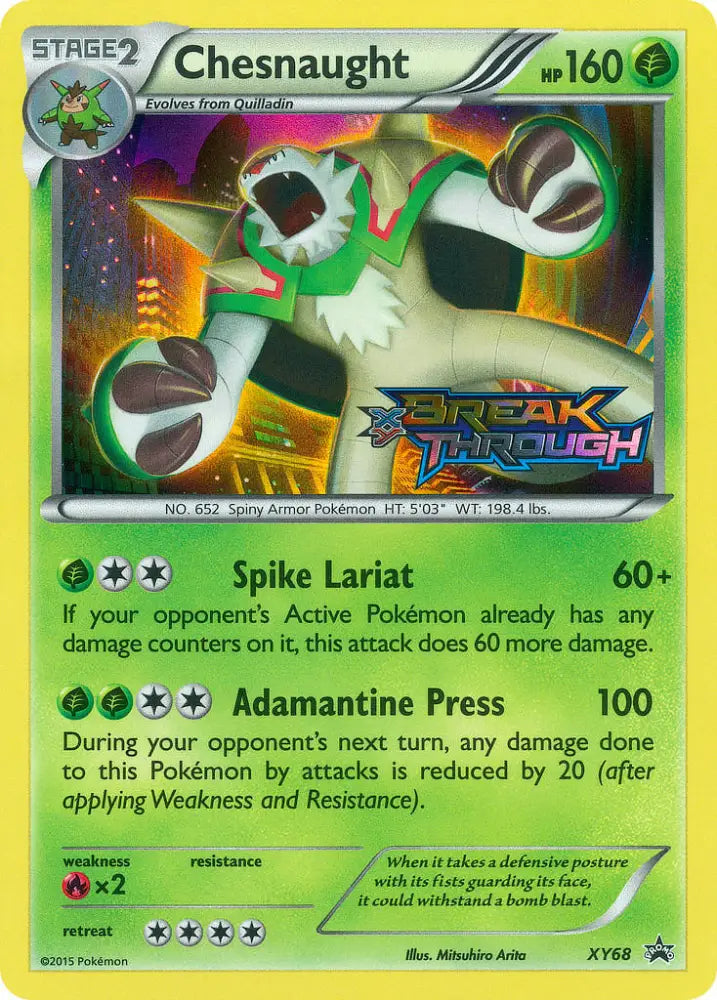 Chesnaught (XY68) [XY: Black Star Promos] - Pokemon Single