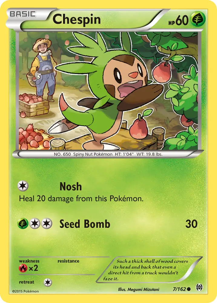 Chespin (7/162) [XY: BREAKthrough] - Pokemon Single
