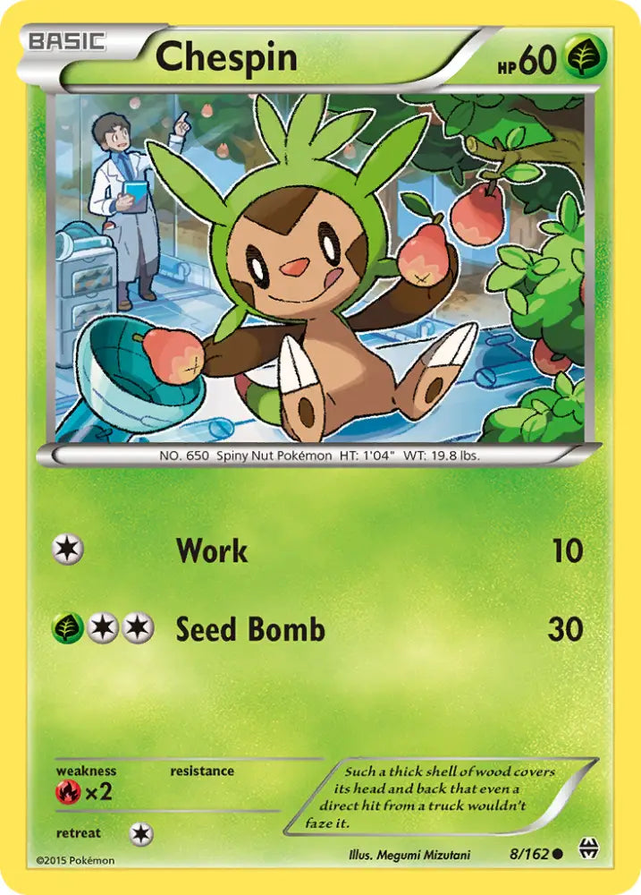 Chespin (8/162) [XY: BREAKthrough] - Pokemon Single
