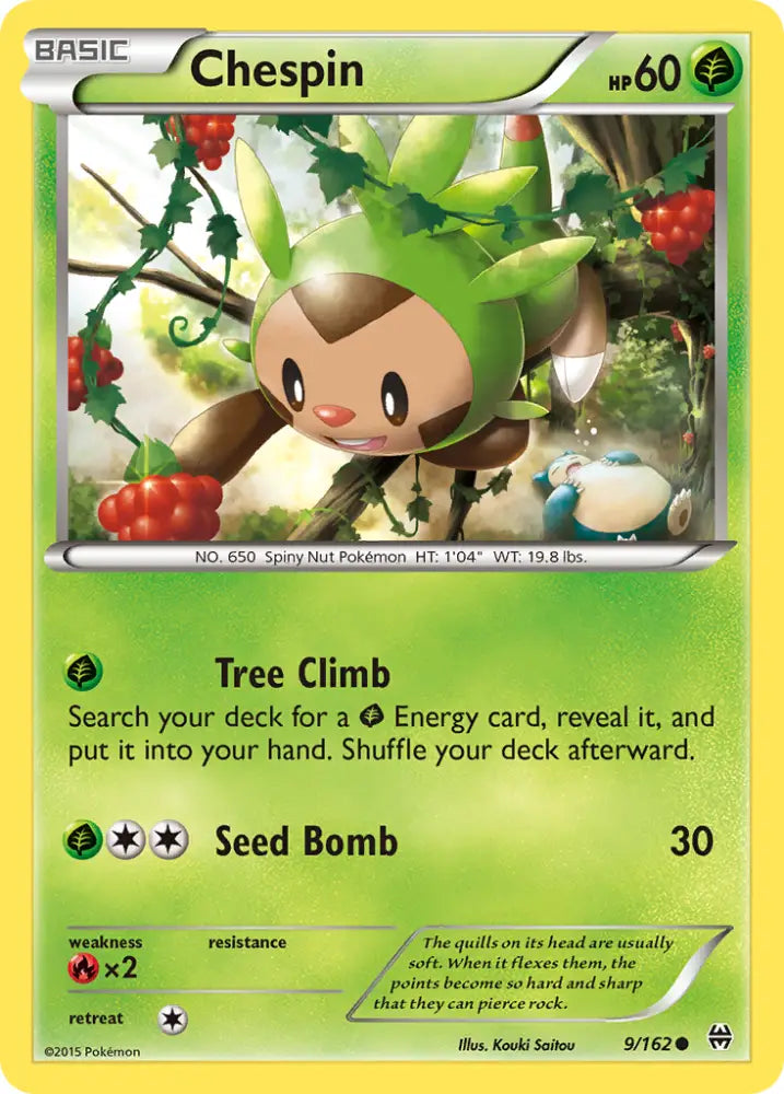 Chespin (9/162) [XY: BREAKthrough] - Pokemon Single