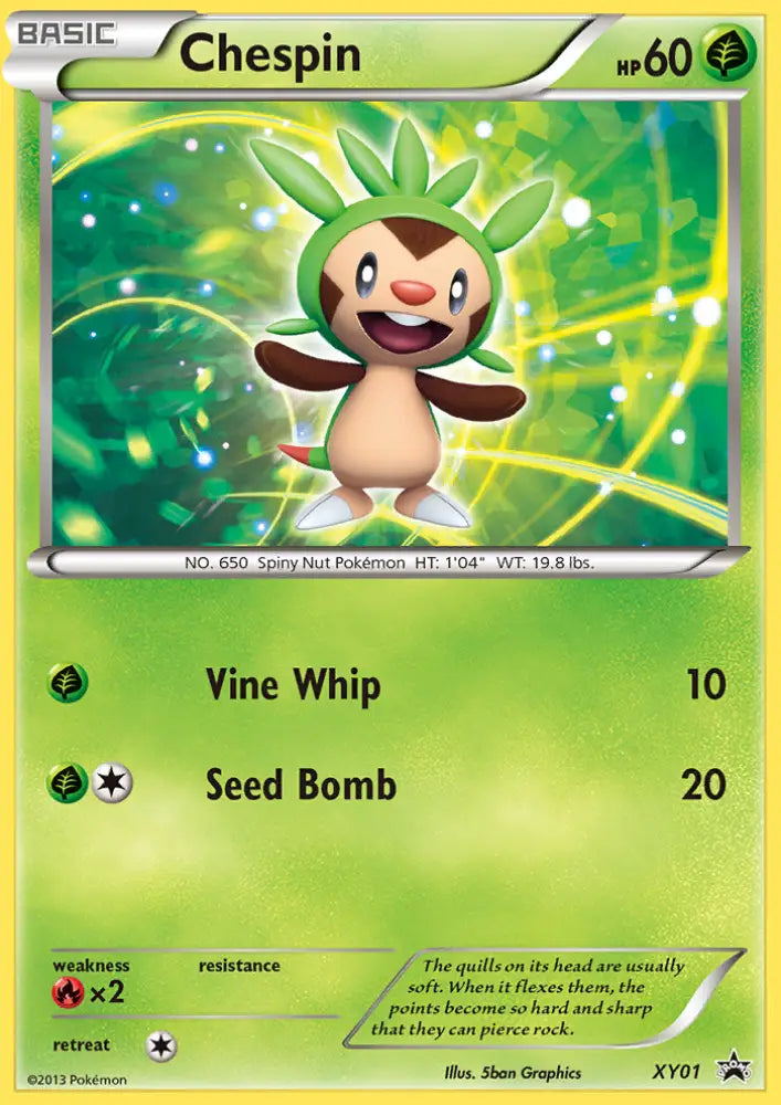 Chespin (XY01) [XY: Black Star Promos] - Pokemon Single
