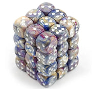 Chessex: Festive 36d6 Carousel/White 12mm - Accessoire