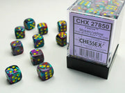 Chessex: Festive 36d6 Mosaic/Yellow 12mm - Accessoire