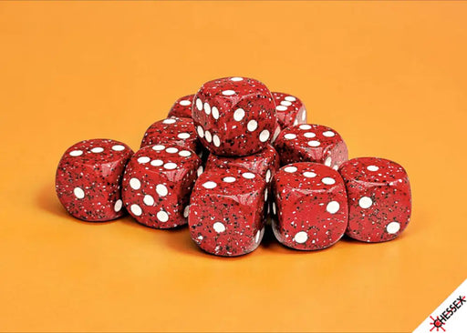 Chessex: Speckled 12d6 Lava Stone 16mm - Accessoire