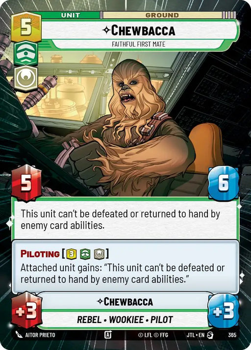 Chewbacca - Faithful First Mate (Hyperspace) (365) [Jump to Lightspeed] - Star Wars: Unlimited Single
