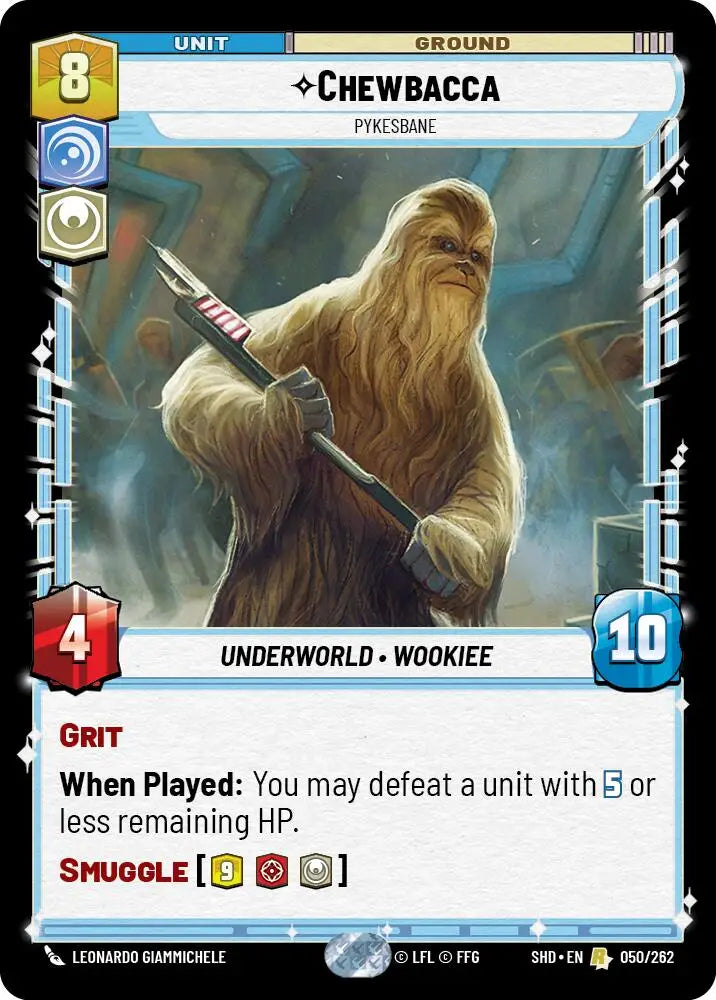 Chewbacca - Pykesbane (050/262) [Shadows of the Galaxy] - Star Wars: Unlimited Single