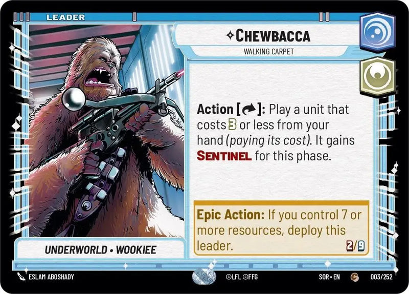 Chewbacca - Walking Carpet (003/252) [Spark of Rebellion] - Star Wars: Unlimited Single