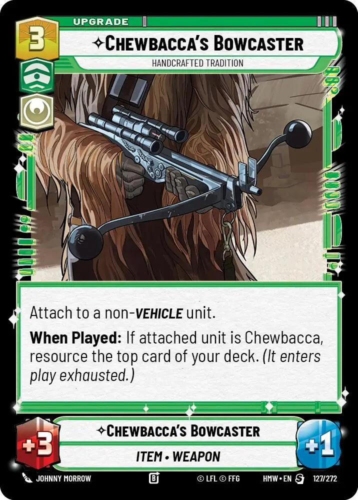 Chewbacca's Bowcaster - Handcrafted Tradition (127/272) [Homeworlds]