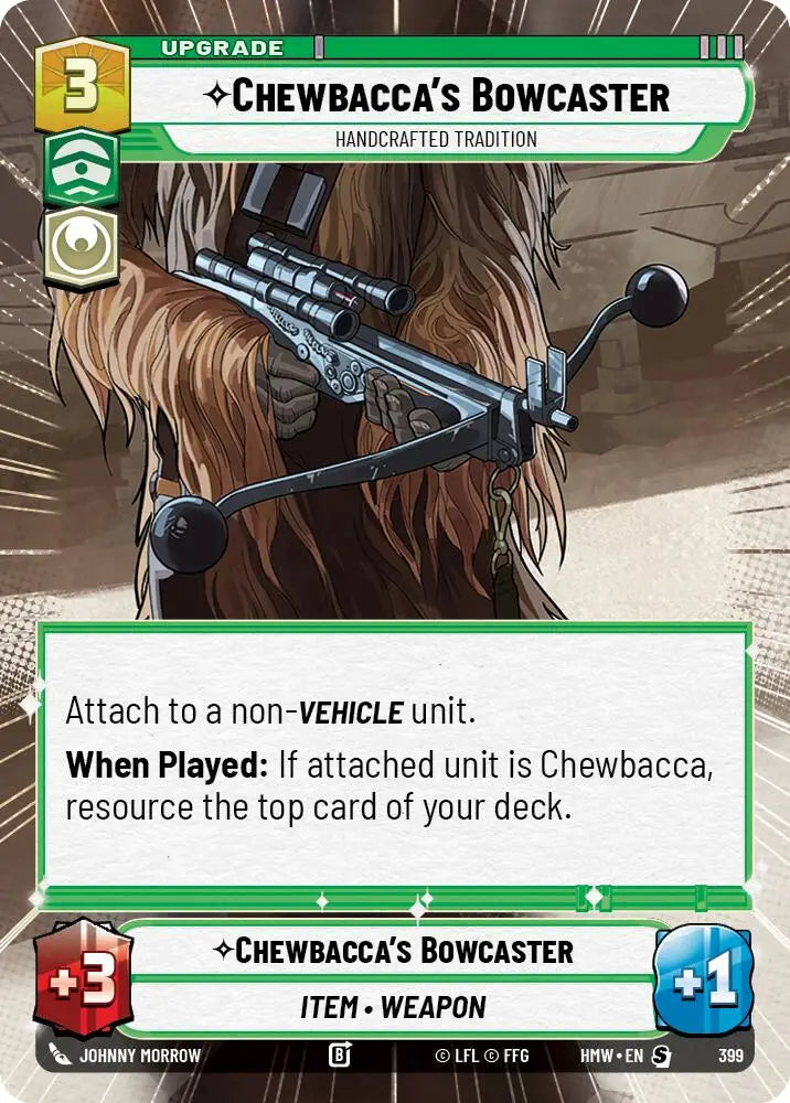 Chewbacca's Bowcaster - Handcrafted Tradition (Hyperspace) (399) [Homeworlds]